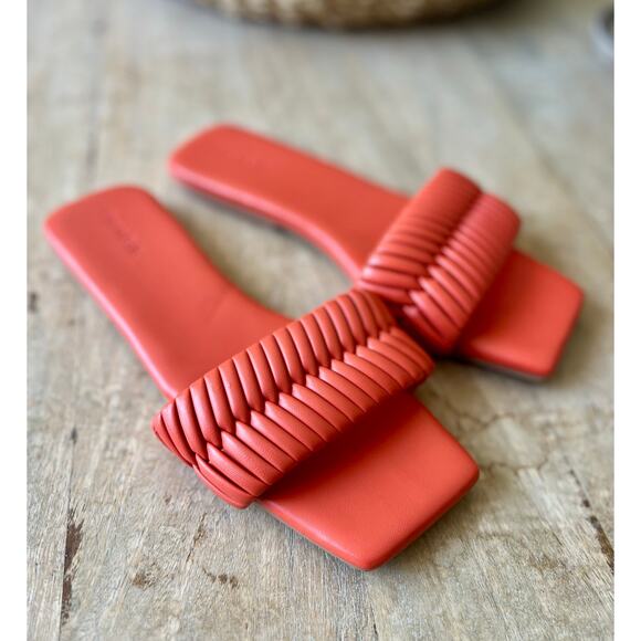 Open Edit - Linx - Slide Sandal - NWOB - Size 9 - Orange - Picture 1 of 5